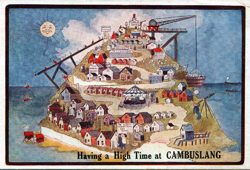 Humerous Card - Having a High Time at Cambuslang